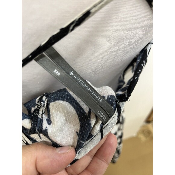 Anthropology Top or Dress. Black /Tan criss-cross Back Straps Sz‎ XXSM - Picture 5 of 6